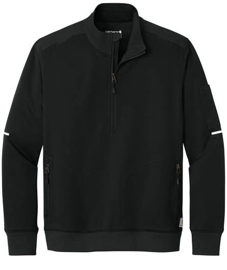 Carhartt FLD & RSCU One Half Zip Mid Layer in Black
