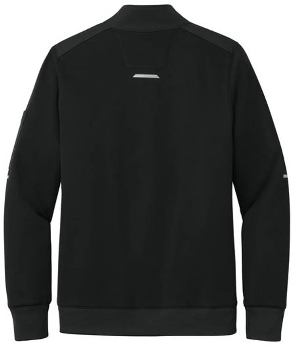 An image of a Custom Carhartt FLD & RSCU One Half Zip Mid Layer in Black!