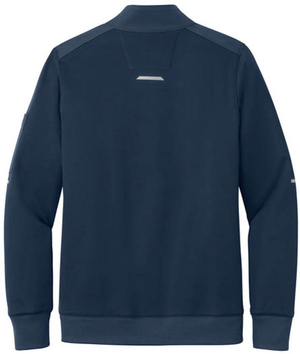 An image of a Custom Carhartt FLD & RSCU One Half Zip Mid Layer in Dark Navy!