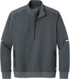 An image of a Custom Carhartt FLD & RSCU One Half Zip Mid Layer in Pewter!