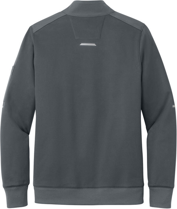 An image of a Custom Carhartt FLD & RSCU One Half Zip Mid Layer in Pewter!