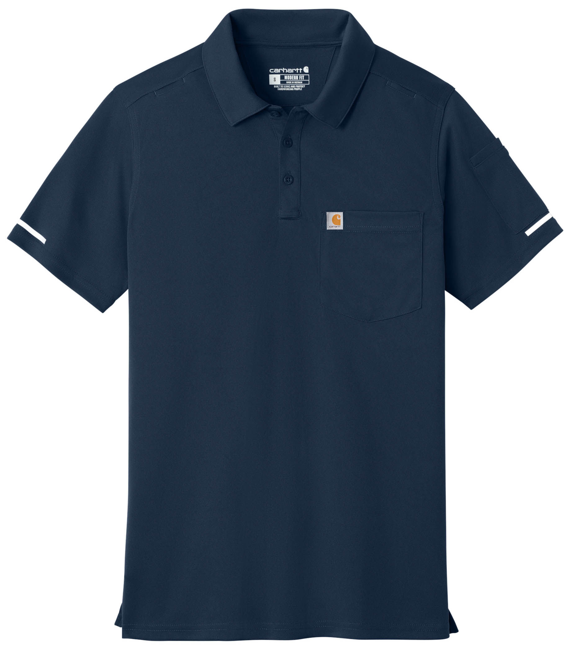 Carhartt FLD & RSCU Polo in Dark Navy