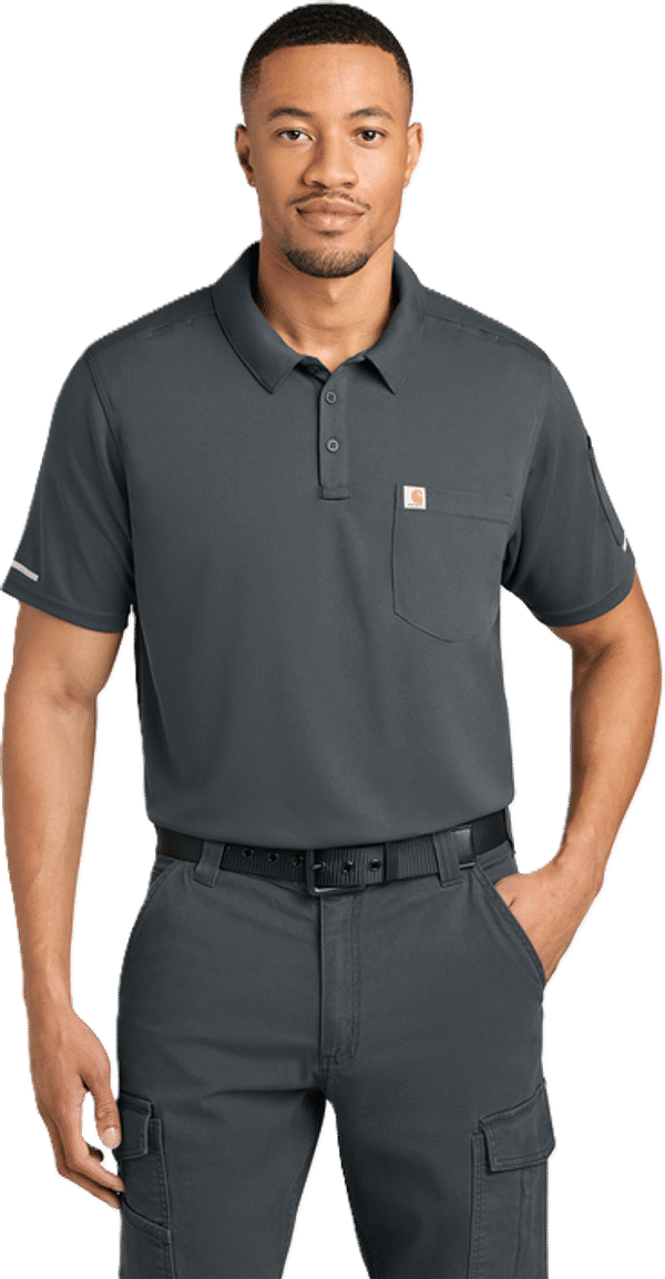 An image of a Custom Carhartt FLD & RSCU Polo!