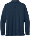 An image of a Custom Carhartt FLD & RSCU  Long Sleeve Polo in Dark Navy!
