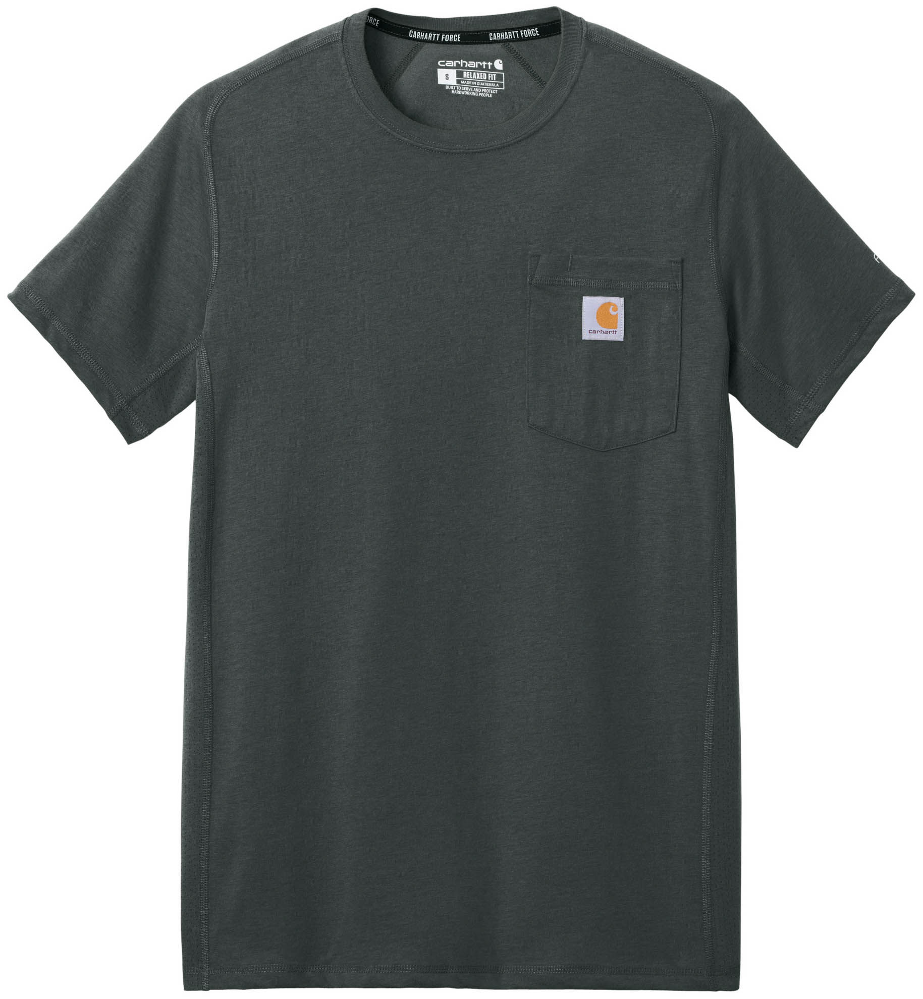 Carhartt Force Short Sleeve Pocket T Shirt in Black