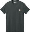 An image of a Custom Carhartt Force Short Sleeve Pocket T Shirt in Black!