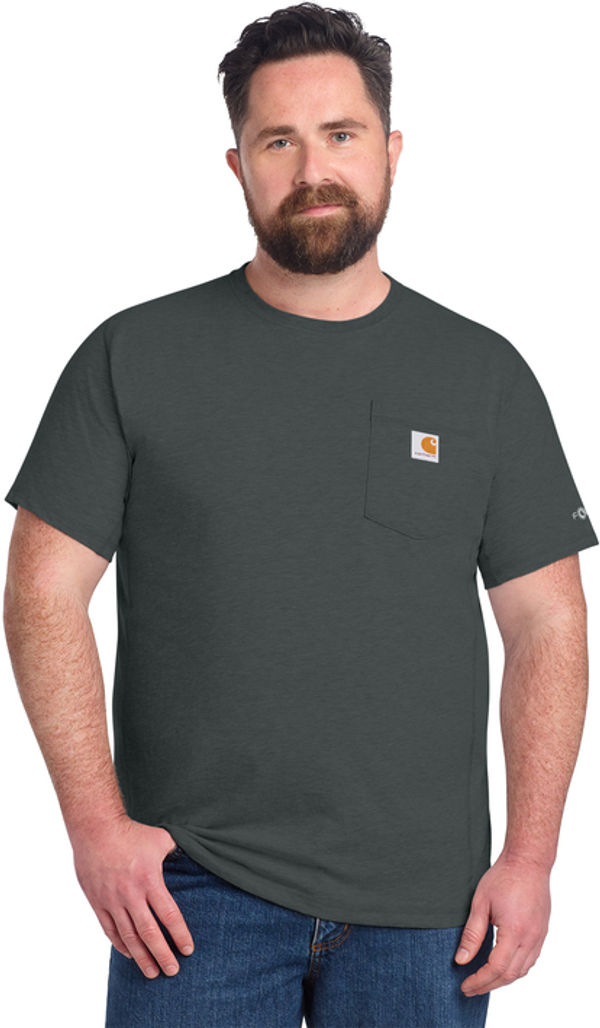 An image of a Custom Carhartt Force Short Sleeve Pocket T Shirt!
