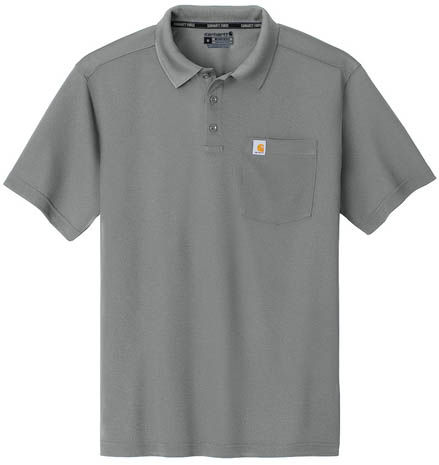 Carhartt Force Snag Resistant Pocket Polo in Asphalt Grey