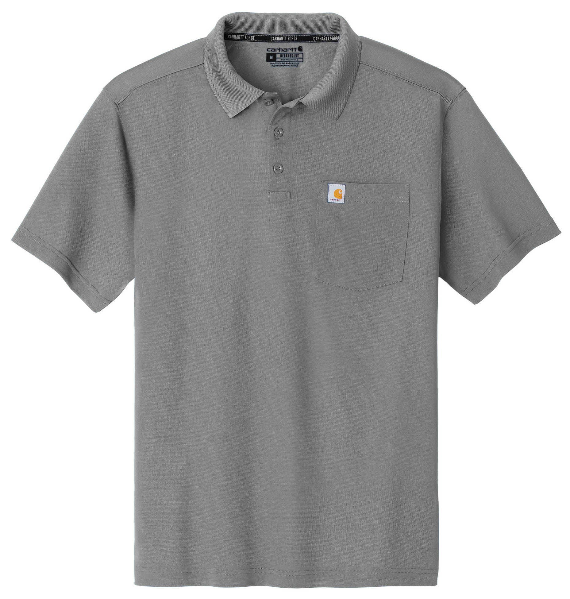 Carhartt Force Snag Resistant Pocket Polo in Asphalt Grey