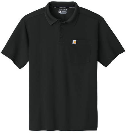 Carhartt Force Snag Resistant Pocket Polo in Black