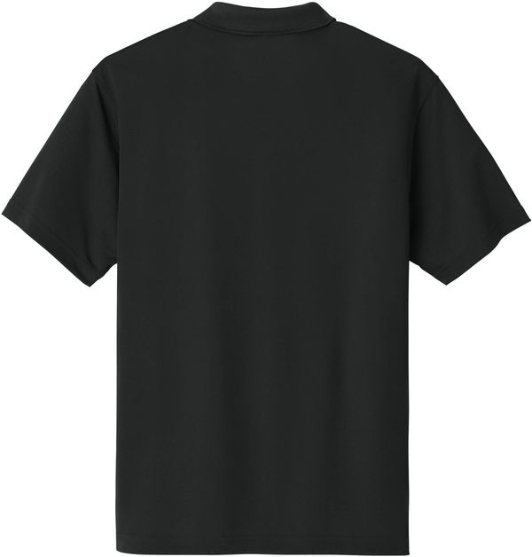 An image of a Custom Carhartt Force Snag Resistant Pocket Polo in Black!