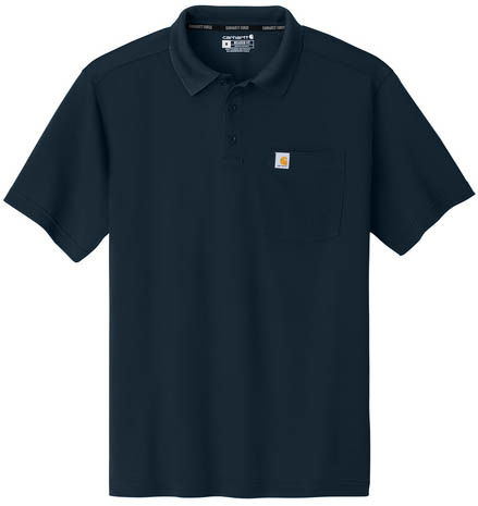 Carhartt Force Snag Resistant Pocket Polo in Navy