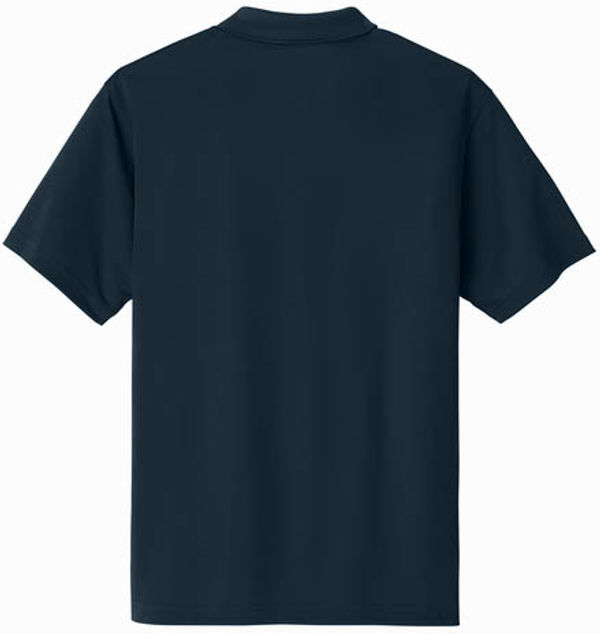 An image of a Custom Carhartt Force Snag Resistant Pocket Polo in Navy!
