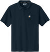 An image of a Custom Carhartt Force Snag Resistant Pocket Polo in Navy!