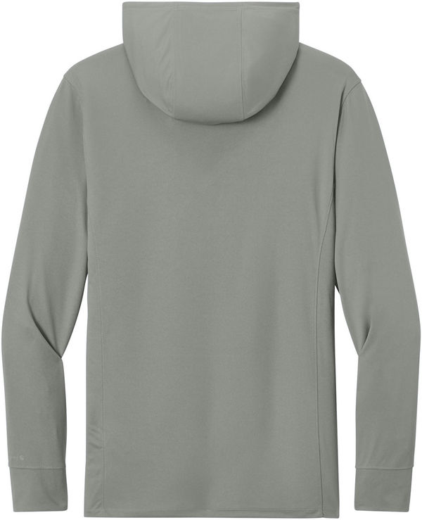 An image of a Custom Carhartt Force Sun Defender Long Sleeve Hooded T Shirt in Asphalt Grey!