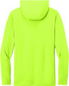 An image of a Custom Carhartt Force Sun Defender Long Sleeve Hooded T Shirt in Brite Lime!