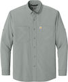 An image of a Custom Carhartt Force Sun Defender Long Sleeve Shirt in Steel!