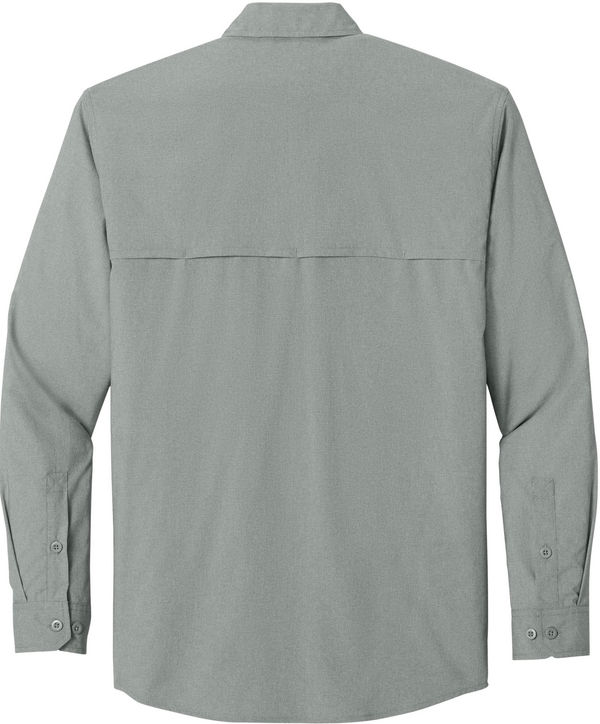 An image of a Custom Carhartt Force Sun Defender Long Sleeve Shirt in Steel!