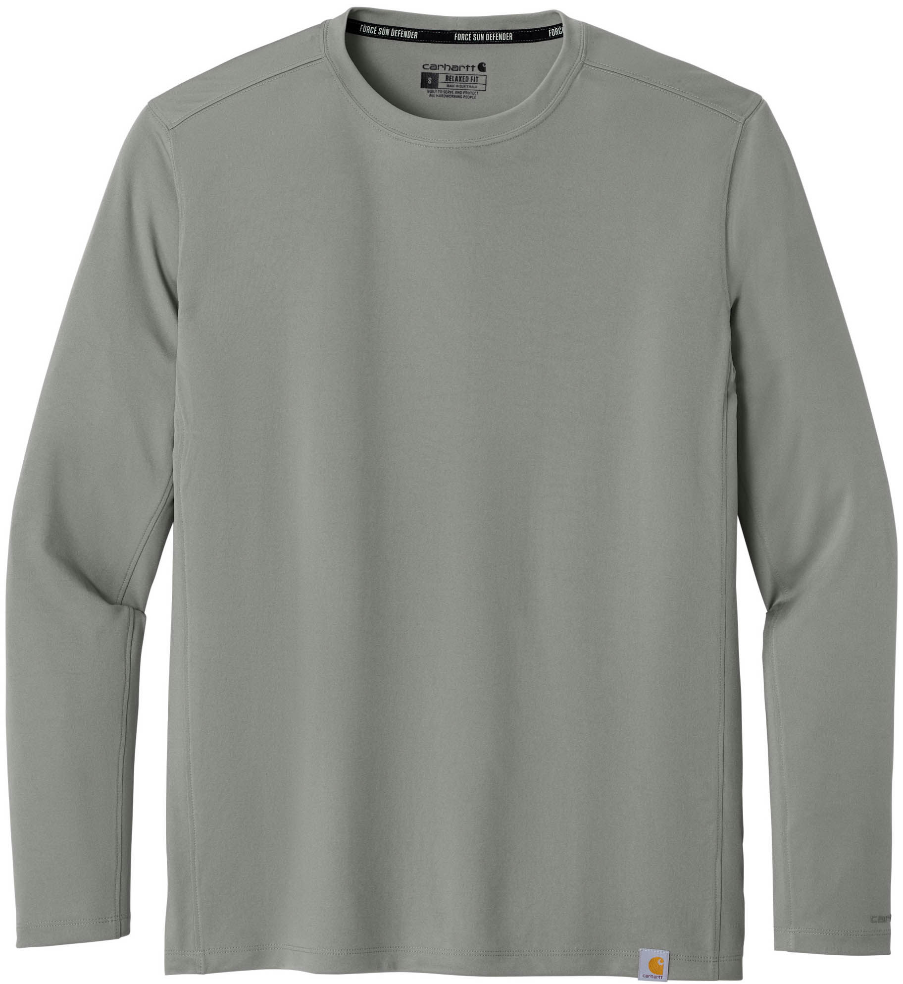Carhartt Force Sun Defender Long Sleeve T Shirt in Asphalt Grey
