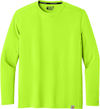 An image of a Custom Carhartt Force Sun Defender Long Sleeve T Shirt in Brite Lime!