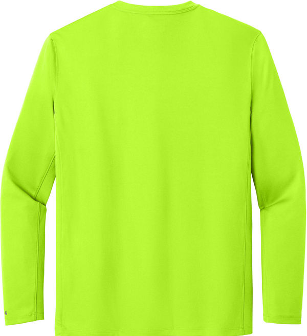 An image of a Custom Carhartt Force Sun Defender Long Sleeve T Shirt in Brite Lime!