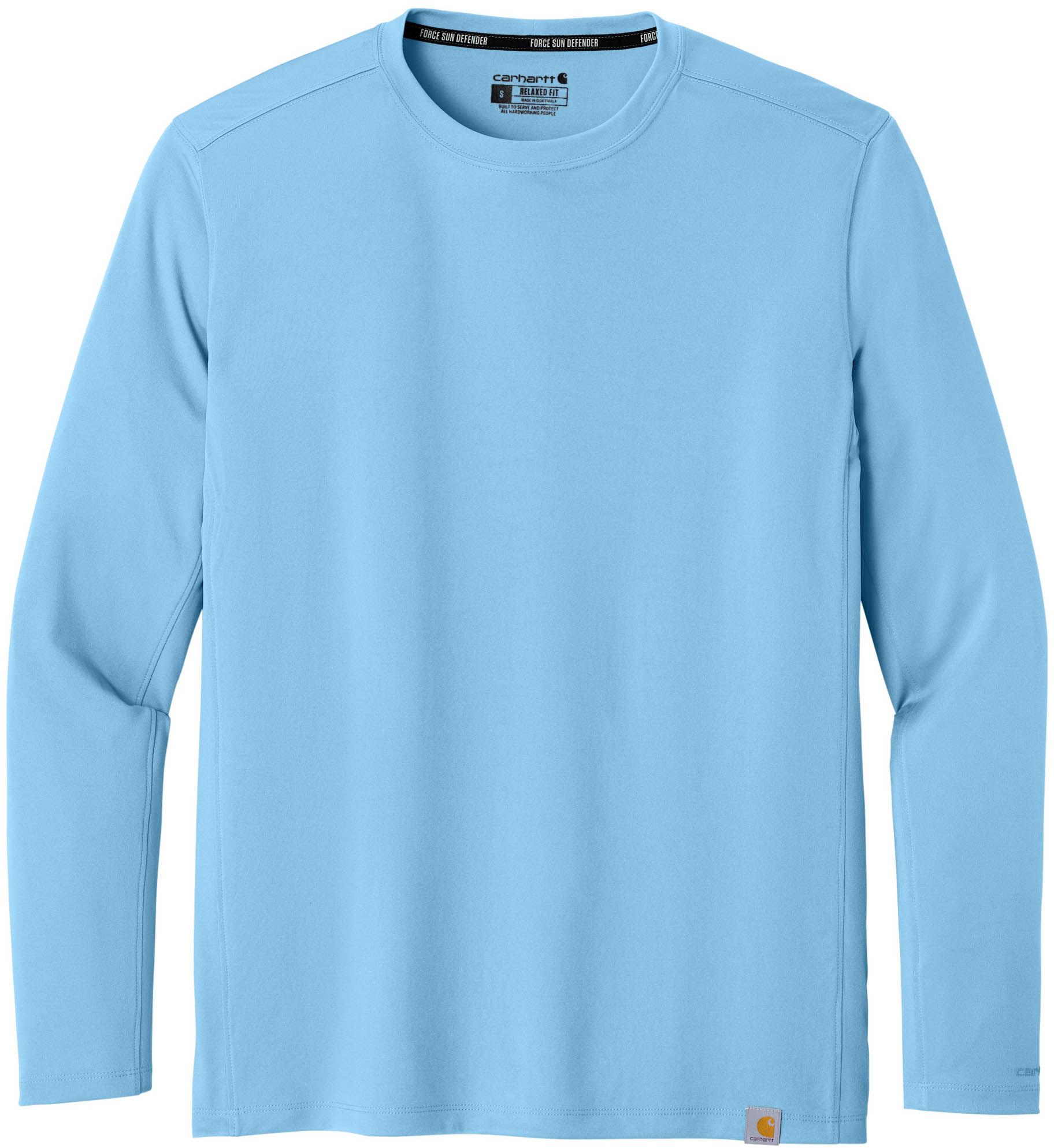Carhartt Force Sun Defender Long Sleeve T Shirt in Fresh Water Blue
