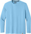 An image of a Custom Carhartt Force Sun Defender Long Sleeve T Shirt in Fresh Water Blue!