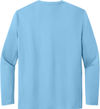 An image of a Custom Carhartt Force Sun Defender Long Sleeve T Shirt in Fresh Water Blue!