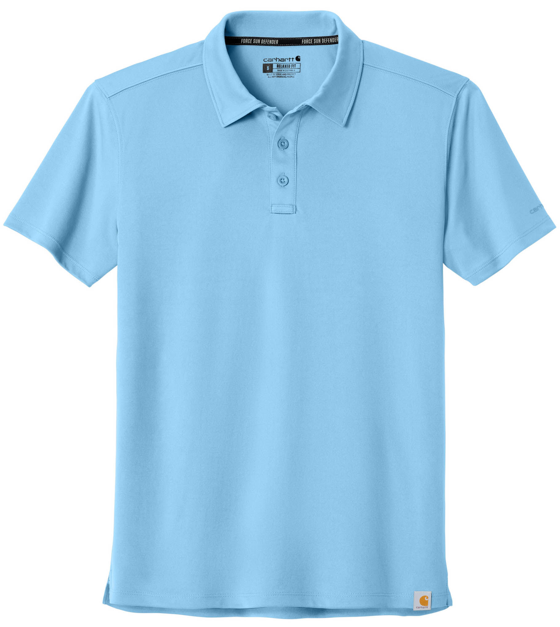 Carhartt Force Sun Defender Polo in Fresh Water Blue