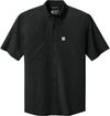 An image of a Custom Carhartt Force Sun Defender Short Sleeve Shirt in Black!