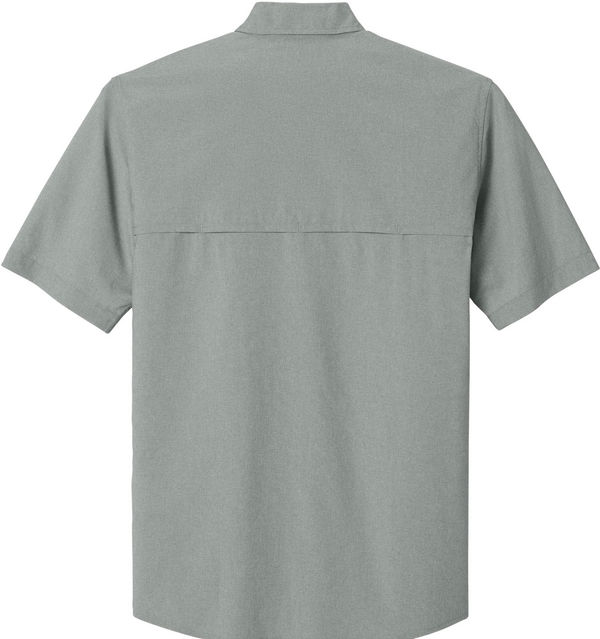 An image of a Custom Carhartt Force Sun Defender Short Sleeve Shirt in Steel!