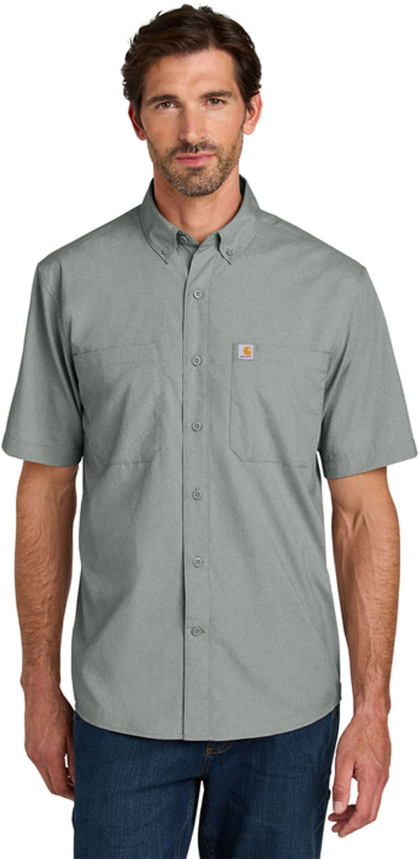 An image of a Custom Carhartt Force Sun Defender Short Sleeve Shirt!