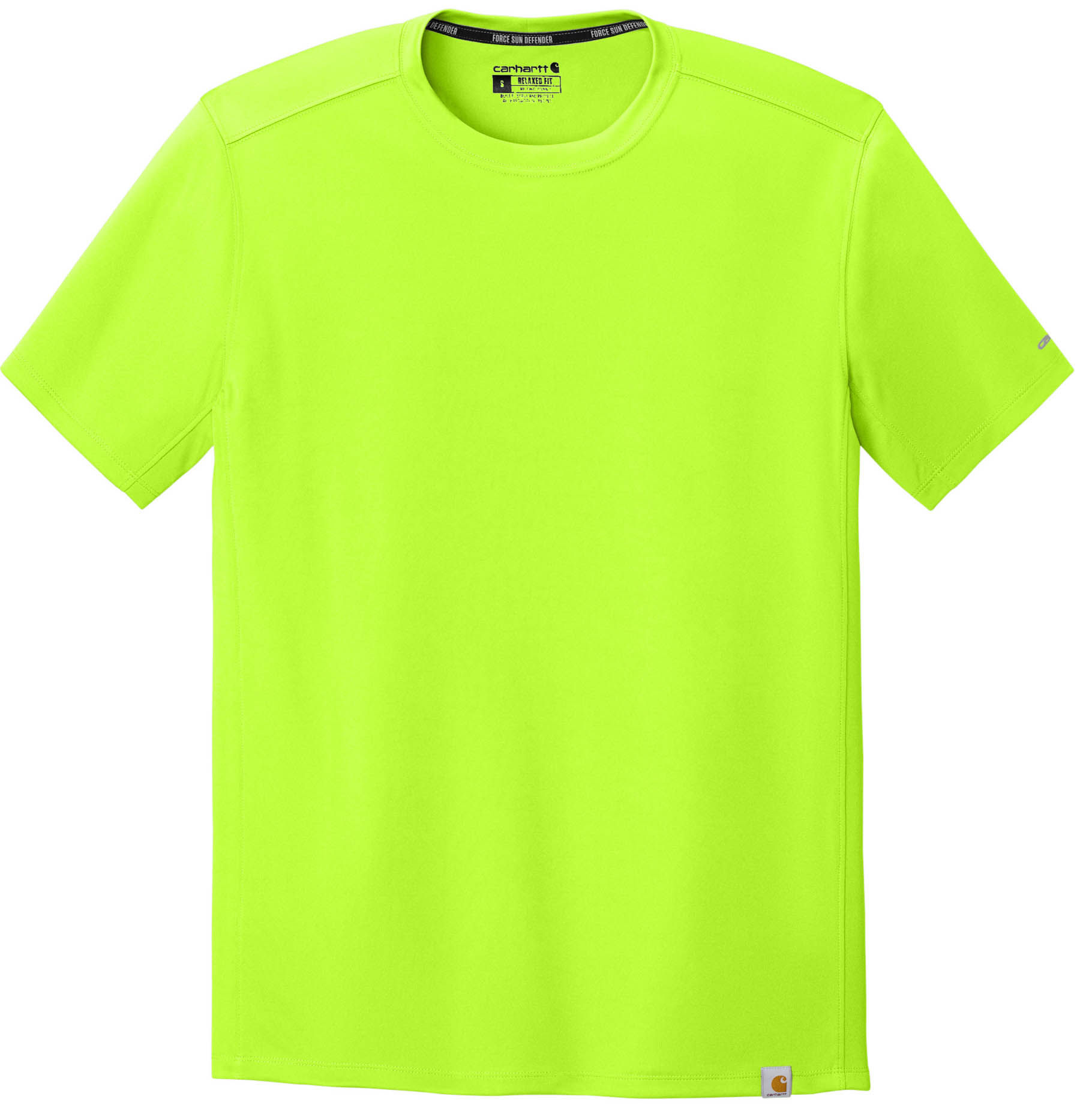 Carhartt Force Sun Defender Short Sleeve T Shirt in Brite Lime