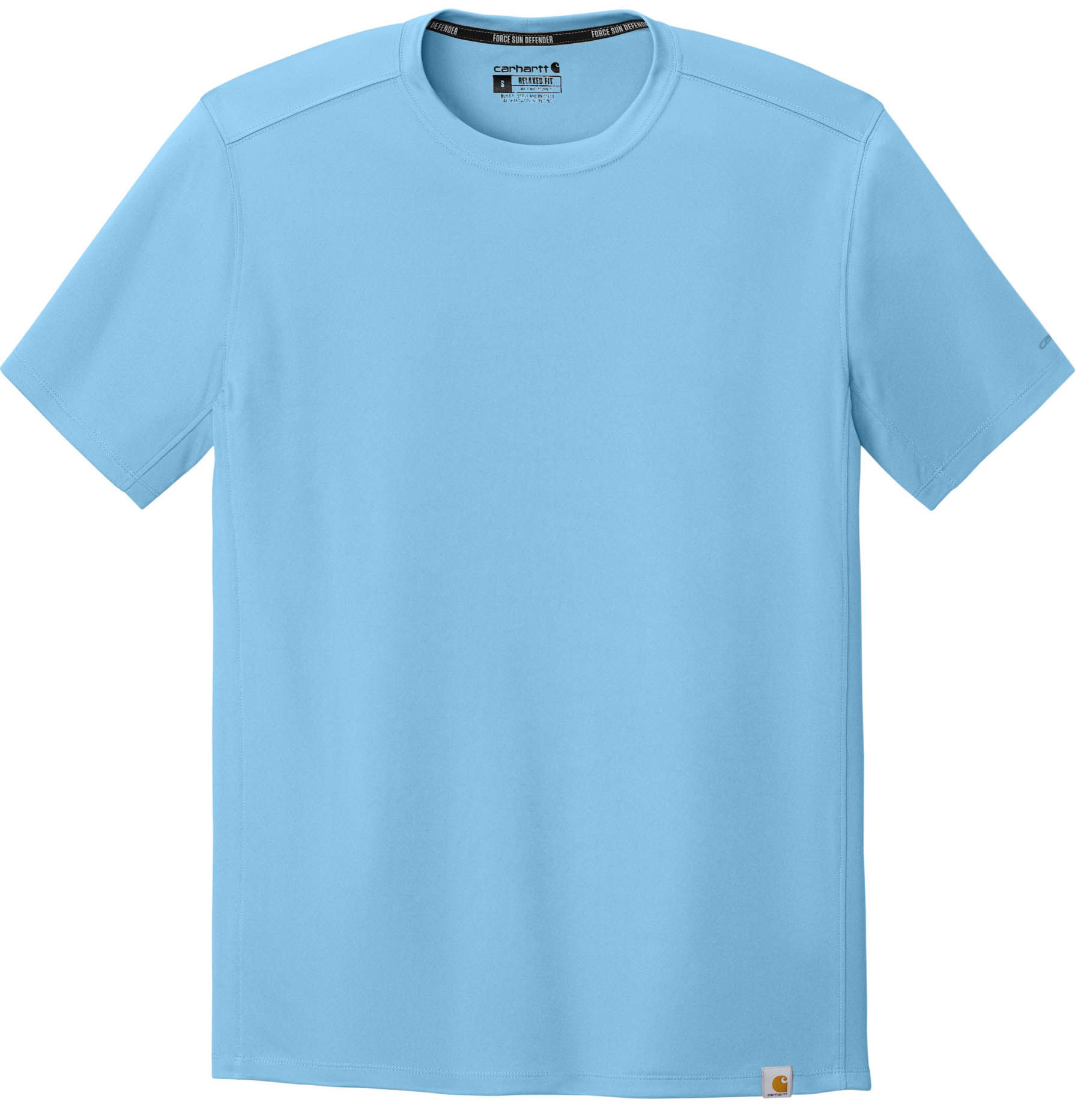Carhartt Force Sun Defender Short Sleeve T Shirt in Fresh Water Blue
