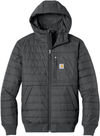 An image of a Custom Carhartt Gilliam Insulated Hooded Jacket in Shadow Grey!