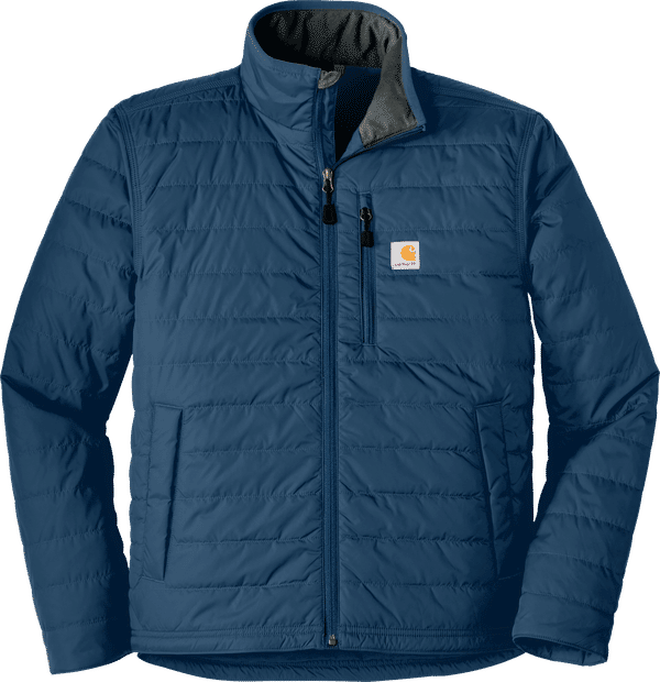 An image of a Custom Carhartt Gilliam Jacket in Dark Blue!