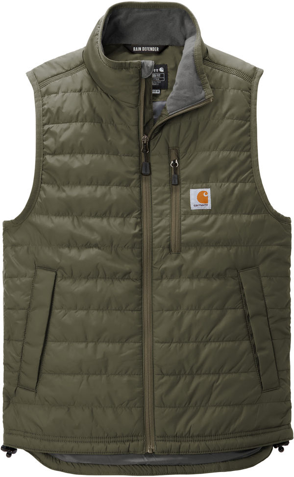 An image of a Custom Carhartt Gilliam Vest in Moss!