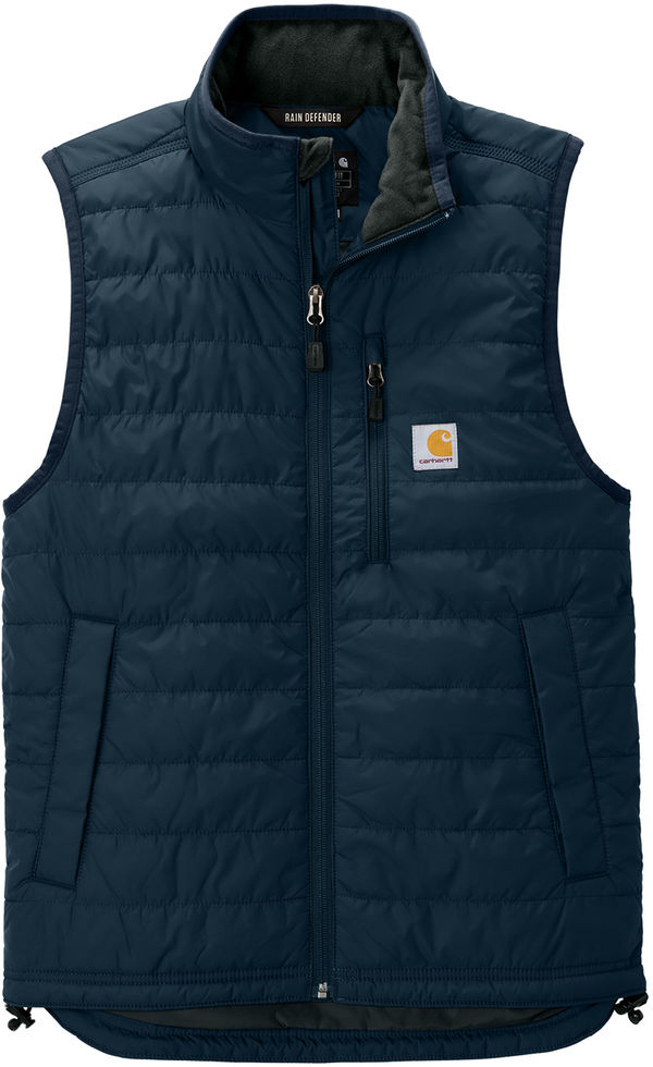 An image of a Custom Carhartt Gilliam Vest in Navy!