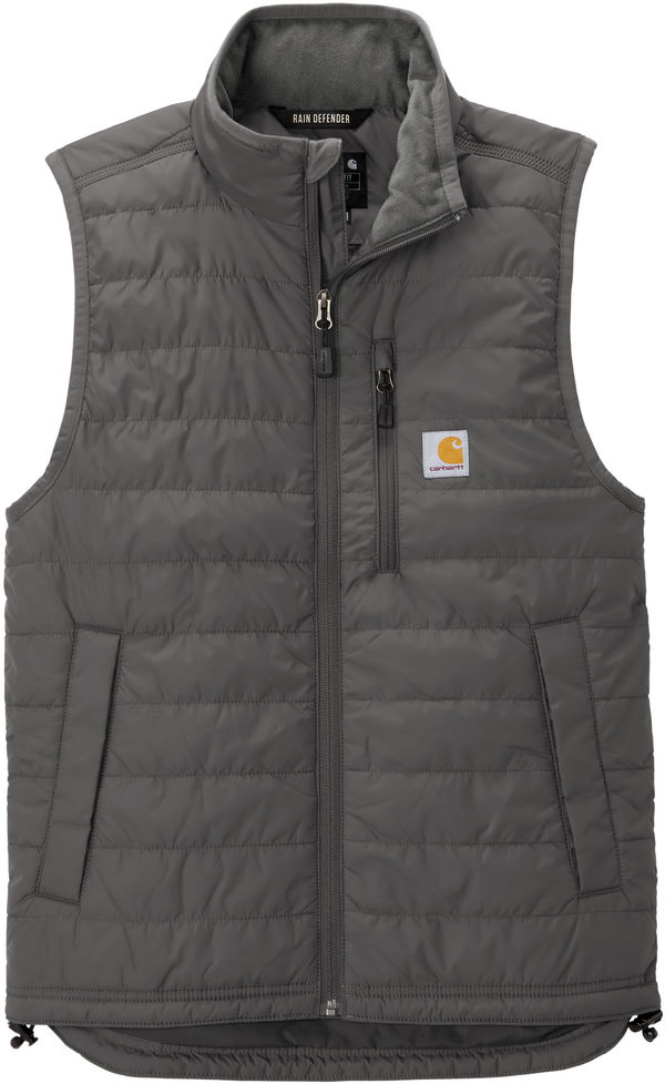 An image of a Custom Carhartt Gilliam Vest in Shadow Grey!