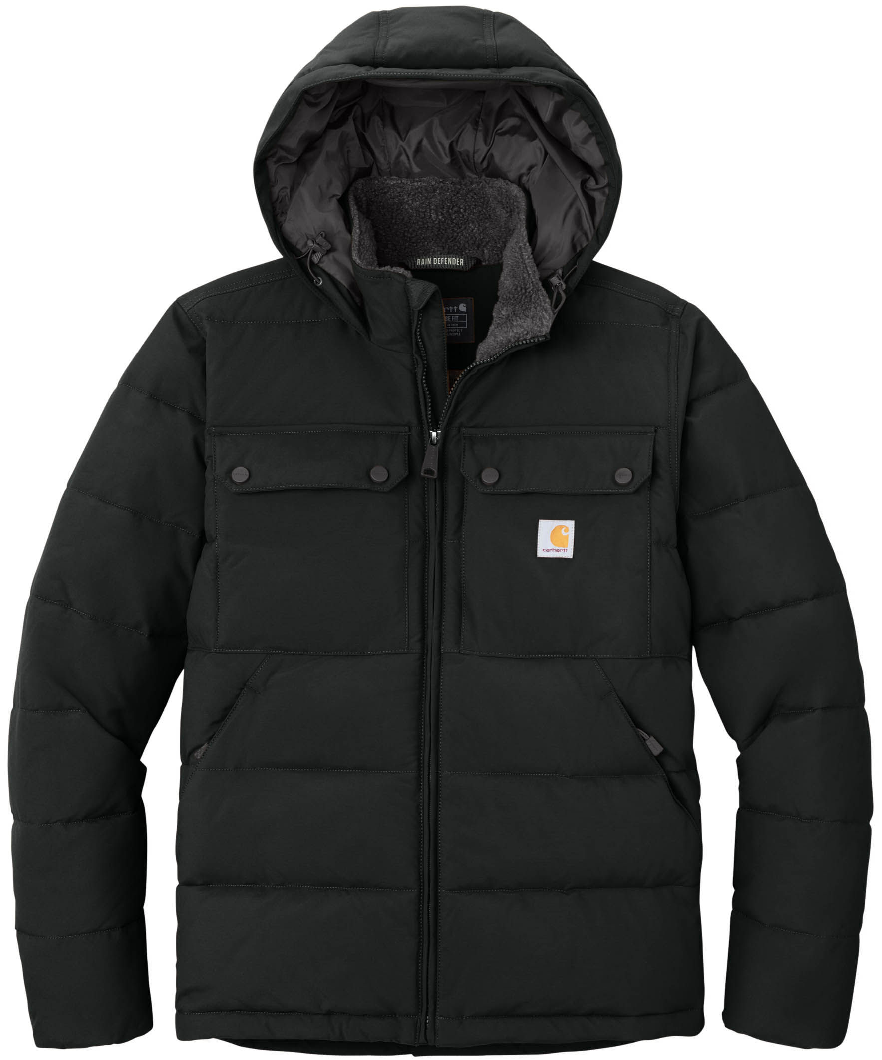 Carhartt Montana Insulated Hooded Jacket in Black