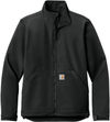 Am image of a Custom Carhartt Rain Defender Soft Shell Jacket in Black!