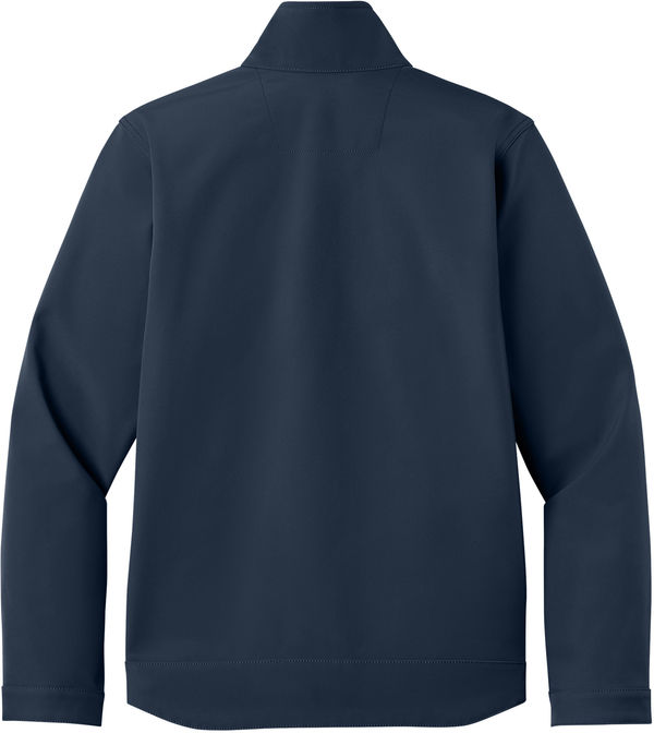 Am image of a Custom Carhartt Rain Defender Soft Shell Jacket in Navy!
