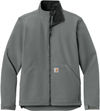 Am image of a Custom Carhartt Rain Defender Soft Shell Jacket in Steel!