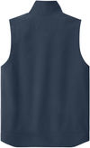 Am image of a Custom Carhartt Rain Defender Soft Shell Vest in Navy!