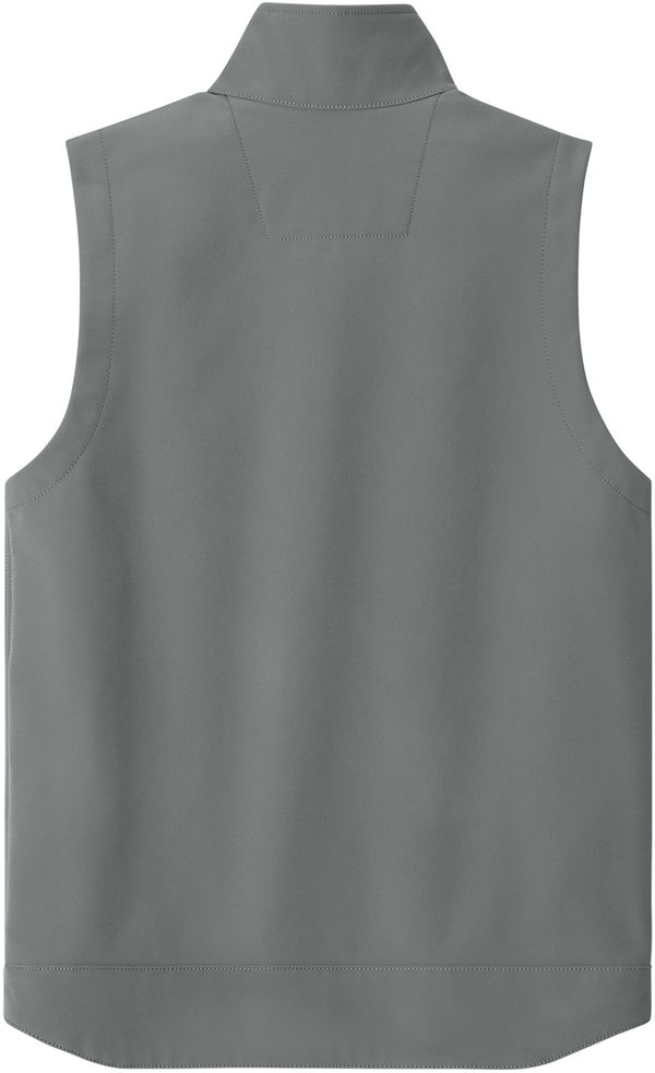 Am image of a Custom Carhartt Rain Defender Soft Shell Vest in Steel!