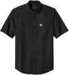 Am image of a Custom Carhartt Rugged Professional Series Short Sleeve Shirt in Black!