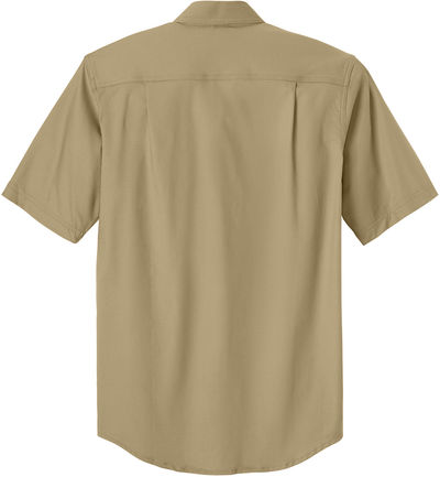 Am image of a Custom Carhartt Rugged Professional Series Short Sleeve Shirt in Dark Khaki!