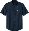 Am image of a Custom Carhartt Rugged Professional Series Short Sleeve Shirt in Navy!