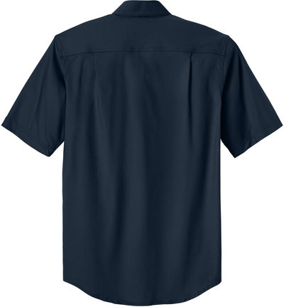 Am image of a Custom Carhartt Rugged Professional Series Short Sleeve Shirt in Navy!