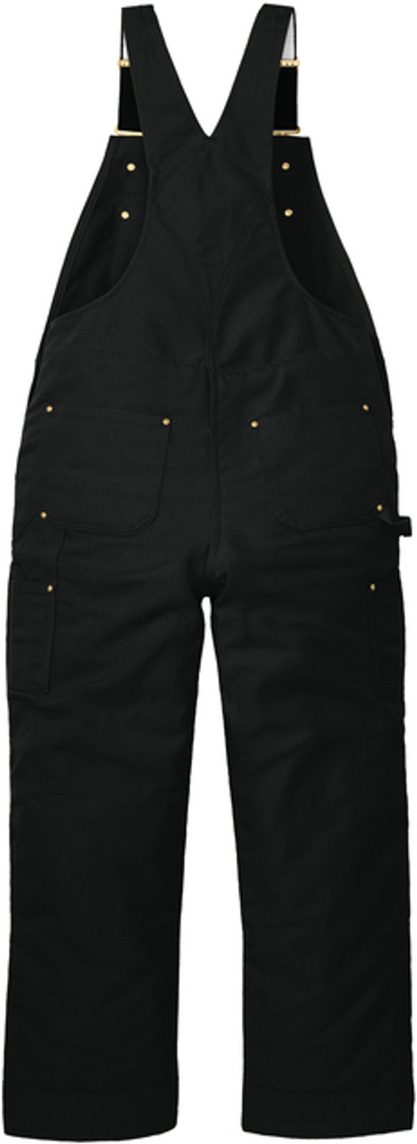 An image of a Custom Carhartt Short Firm Duck Insulated Bib Overalls in Black!